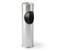 Geezy Free Standing Outdoor Ashtray Cigarette Bin Stainless Steel Garden Ash Tray