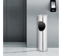 GEEZY Free Standing Stainless Steel Outdoor Ashtray with Bin