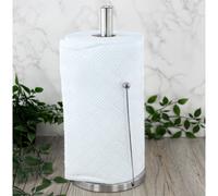 GEEZY Freestanding Stainless Steel Kitchen Roll Holder Paper Towel Metal Pole Stand