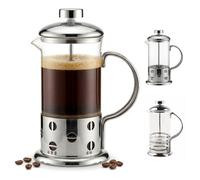 Geezy French Press Cafetiere 350Ml/3 Cup Stainless Steel Glass Percolator Tea Maker