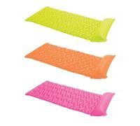 GEEZY Inflatable Tote N Float Wave Mat Lounger Lilo Airbed Swimming Pool Float Raft