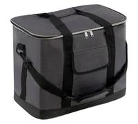 The Magic Toy Shop 30L Insulated Cool Bag - Large Capacity, Durable Ice Bag for Picnics, Camping, BBQ - Grey Polyester, Lightweight, Easy Carry Shoulder Straps, Holds 60 Cans, Keeps Cool Long