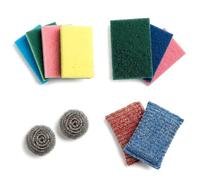 Geezy Kitchen Cleaning Sponges & Scourers Multipack Set Washing Up Steel Pads 11Pc