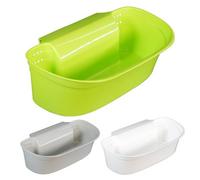 GEEZY Hanging Kitchen Cupboard Rubbish Bin Trash Can Over The Door Kitchen Waste Basket Bin For Food Scrapes Veg Peeling Worktop Caddy 4L