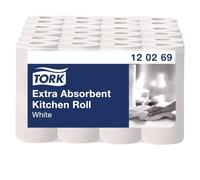 GEEZY Kitchen Towels, 24 Rolls per Pack, 64 Sheets per Roll, 2-Ply Tissues | Tackles everyday spills and general household cleaning. Multipurpose white kitchen paper absorbs grease and fluids.