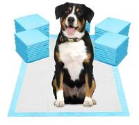 GEEZY Large Puppy Training Pads 60x60cm - 5 Layer Design with Quick Dry Surface, Leak Proof, Dog Essentials - Disposable Puppy Pee Pads for Toilet Training - Suitable for Home, Car, Outdoors 6Pcs