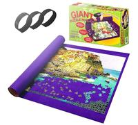 GEEZY Large Roll Up Jigsaw Puzzle Mat Roll, 3000 Pieces, Purple - Acrylic Felt Surface, Includes Tube & 3 Straps - Secure Puzzle Storage, Space-Saving & Portable - Ideal for Jigsaw Lovers