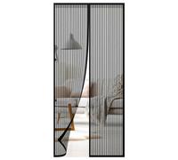 Geezy Magnetic Insect Door Screen Net Mesh Curtain Mosquito Fly Bug Black 90X210Cm