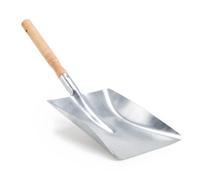 Geezy Metal Coal Shovel 8" With Wooden Heat-Resistant Handle Small Hand Spade Scoop