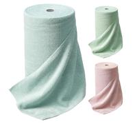 GEEZY Microfibre Cloth Roll 30x30cm - 100 Reusable Tear-Off Sheets, Absorbent, Washable & Lint Free - Non-Abrasive Microfiber Kitchen Cloths for Cleaning & Dusting Home or Car, Assorted Colours
