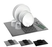 Geezy Microfibre Dish Drying Mat With Dish Drainer 50X38Cm Kitchen Cutlery Drying Mat