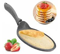 GEEZY Non Stick Crepe Pan 26cm/10.5" - Granite Stone Aluminium, PFOA Free Healthy Cooking, Multi-Use Flat Skillet Fry Pan, Pancake Maker Dosa Tawa for Crepes, Roti, Chapati, Omelette, Tortillas