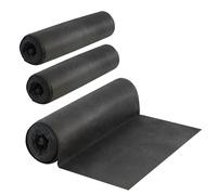 GEEZY Non-Woven Black Weed Control Fabric 1.5x7m - 45GSM Tear Resistant Garden Liner, Water Permeable, UV Stabilised - Weed Suppressant Membrane - Suitable for Plants Vegetables Flowers Set of 3