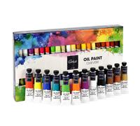 GEEZY Oil Paint Set for Artists 40 x 20ml Vibrant Colours Canvas Painting Beginners