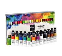 Geezy Oil Paint Set For Artists 40 X 20Ml Vibrant Colours Canvas Painting Beginners