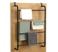 Over the Door Hanging Towel Rail Modern Bathroom Towel Rack Holder with 4 Bars