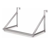 GEEZY Over Door Hanger Rail - Stainless Steel Clothes Storage Rod, Portable Hanging Bar & Drying Rack for Tops, Jeans, Jackets, Shirts & Coats - Steaming Station Organizer Fits Standard Doors