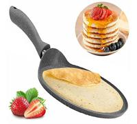 GEEZY Non Stick Crepe Pan 26cm/10.5" - Granite Stone Aluminium, PFOA Free Healthy Cooking, Multi-Use Flat Skillet Fry Pan, Pancake Maker Dosa Tawa for Crepes, Roti, Chapati, Omelette, Tortillas