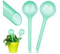 GEEZY Plant Watering Globes Automatic Self Watering Spike Bulbs Water Feeder Green 2Pc