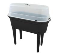 Geezy Raised Planter Box Garden Bed With Lid Outdoor Greenhouse For Flower Vegetable