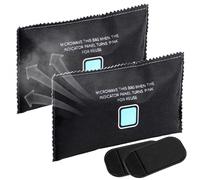 GEEZY Set of 2 Reusable Car Dehumidifier Bags 350g - Winter Car Essentials Moisture Absorbers with Non-Slip Mats - Microwaveable Condensation Killers for Windscreen Fog, Mist, Mould & Odours