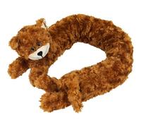 Geezy Soft Draught Excluder Door Brown Cat Design Novelty Draft Excluder Fabric Fleece