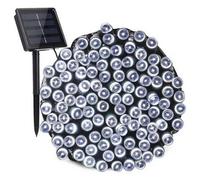 Geezy Solar Powered White Led String Outdoor Lights - 200 Led