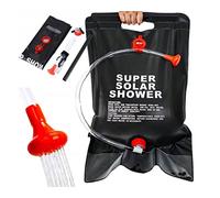 GEEZY Solar Shower Bag Outdoor Picnic Hiking Travel Shower Head Portable Camping Hot Water Bath Folding