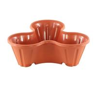 Geezy Stackable Triple Plastic Planter Garden Flower Pot Plants Strawberry Herb Holder