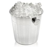 GEEZY Stainless Steel Mini Ice Bucket with Handles - Stylish, Durable Wine Cooler for Parties, Champagne & Beer - Brushed Silver Finish, Easy to Clean, 11.5 cm Diameter