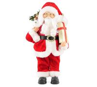 GEEZY The Magic Toy Shop 12" Standing Santa Claus Figure Traditional Christmas Decoration Xmas Ornament