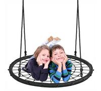 GEEZY The Magic Toy Shop Kids Outdoor Nest Swing Giant Garden Rope Seat Tree Spider Net Mesh Toy 100 Cm