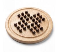 GEEZY The Magic Toy Shop Traditional Solitaire With Wooden Marbles Board Game 21Cm Classic Strategy Game