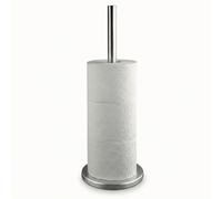 Geezy Toilet Roll Holder Stainless Steel Freestanding Bathroom Toilet Paper Storage