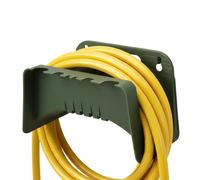 GEEZY Wall Mounted Garden Hose Holder Green Plastic Outdoor Pipe Hanger Storage Tidy