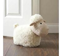GEEZY Weighted Door Stop Animal - Novelty Fabric Sheep Floor Stopper with Sand Filling - Decorative Lamb Door Holder for Wood, Carpet, Home Bedroom & Living Room
