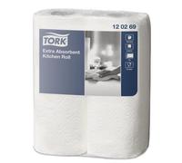 Geezy White Kitchen Towel Rolls 2 Ply Tissues 64 Sheets Per Roll Home Commercial Use