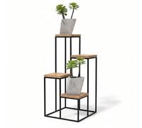 Geezy Wooden Plant Stand 4 Tier Flower Pot Holder Display Corner Shelf Modern Unit
