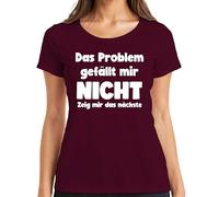 Gefällt Mir Nicht zeig Mir das nächste Sarcastisch Humorvoll Office Women's T-Shirt, burgundy, XL