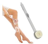 Gefemini Long-Handled Liquid Bath Brush with Soap Dispenser, Exfoliating, Deep Cleansing, Blood Circulation, Green, Pink, Yellow