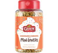 Gefen Chocolate Caramel Candy Coated Chocolate Lentils, 283g | Mini Choco Lentils for Baking and Decorating | Corn Free | Dairy Free | Kosher (including Passover)