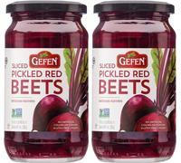 Gefen Sliced Pickled Beetroots 480ml (Pack of 2) | Sweet & Tangy, Great Salad Topper, Non GMO, Certified Kosher (Including Passover)