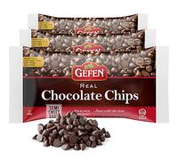 Gefen Vegan Semi Sweet Real Dark Chocolate Chips, Dairy Free 255g (Pack of 3), Nut Free, Lactose Free, Kosher, Great for Baking (255g x 3)