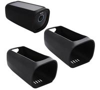 GEFIRE Eufy Security EufyCam 3 Security Camera Silicone Case 2 Pack Black Silicone UV Weather Protection Case Soft Waterproof Durable