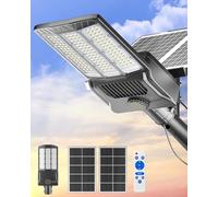 Gefolly SL-12000W Solar Street Lights Outdoor, 800000LM Commercial Parking Lot Light Dusk to Dawn IP67 Waterproof 6500K Security Flood Lights Lamp for Yard, Road, Basketball Courts