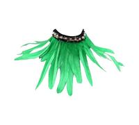 Gefomuofe Feather Collar Black Feather Cape Gothic Feather Shrug Feather Cape Feather Boa Feather Epaulet Shrug Women's Feather Cape Costume Cape with Collar - Black - One Size, camouflage, One size