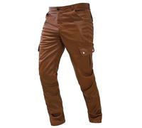 Gefomuofe Men's Leather Jeans Genuine Leather Motorcycle Trousers Biker Trousers Medium Waist Black Motorcycle Trousers Biker Trousers, brown, 3XL