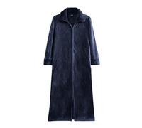 Gefomuofe Men's Terry Towelling Dressing Gown Home Sauna Travel Bathrobe Zip Thick Lightweight Set Women's House Coat Bath Poncho Towel Dresses Pyjamas, F