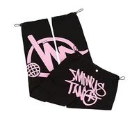 Gefomuofe Minus Two Cargo Y2K Men's Trousers, Y2k Trousers, Hip-Hop Baggy Cargo Trousers, Men's Denim Loose Straight Trousers with Wide Leg Jogging Bottoms, Minus Two Baggy Trousers, pink, M