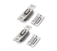 GEFONG Concealed Stainless Steel Door Roller Catches Mortice Case Size 20mm for Cabinet Kitchen Bathroom Bedroom Cupboards Wardrobes Latches Locks Stopper 2 Pieces